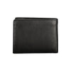 Aeronautica Militare Sleek Black Leather Dual Compartment Wallet