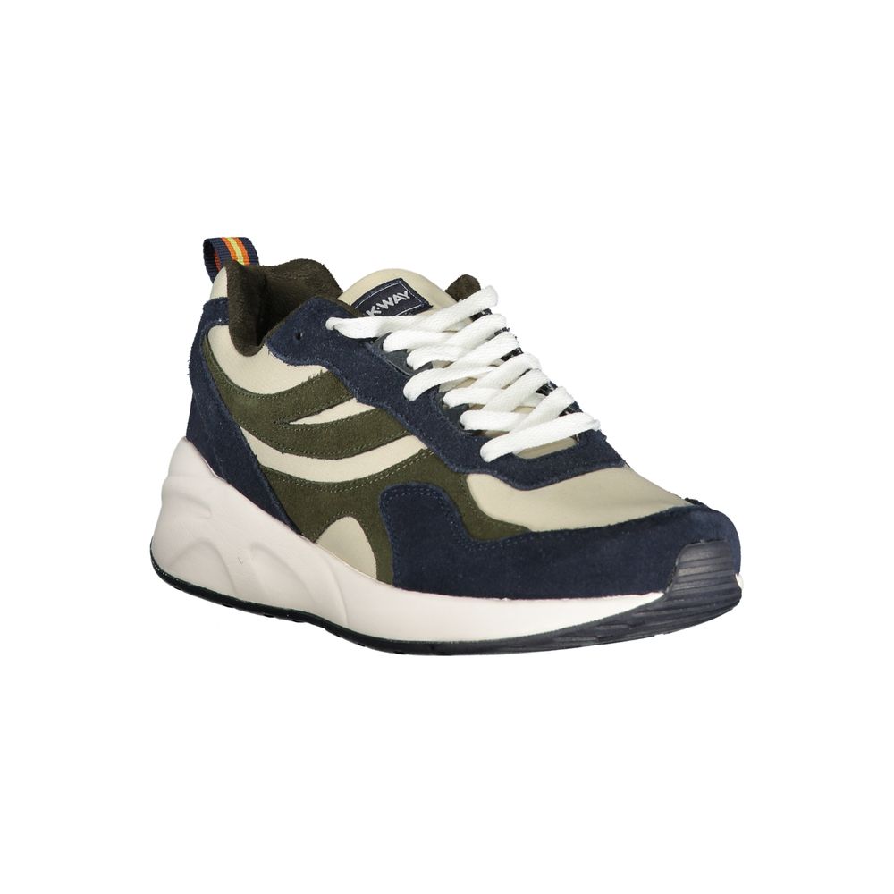 K-WAY Schicke blaue Sneakers mit Kontrastdetails