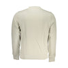 Sweat-shirt col rond en coton brossé beige K-WAY