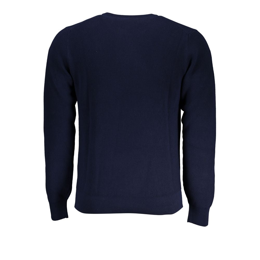 Pull ras du cou en coton K-WAY bleu