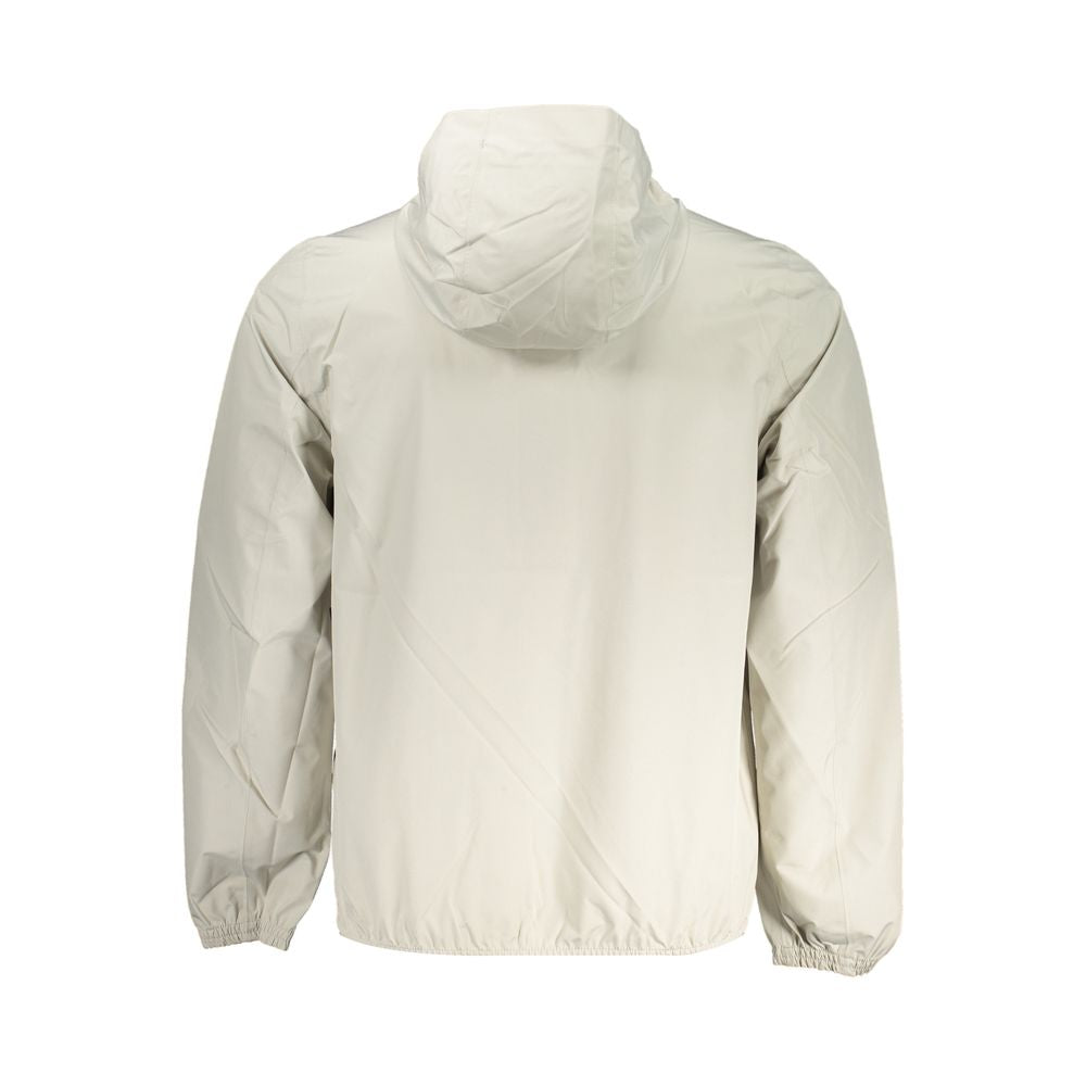 Veste à capuche imperméable à manches longues beige K-WAY