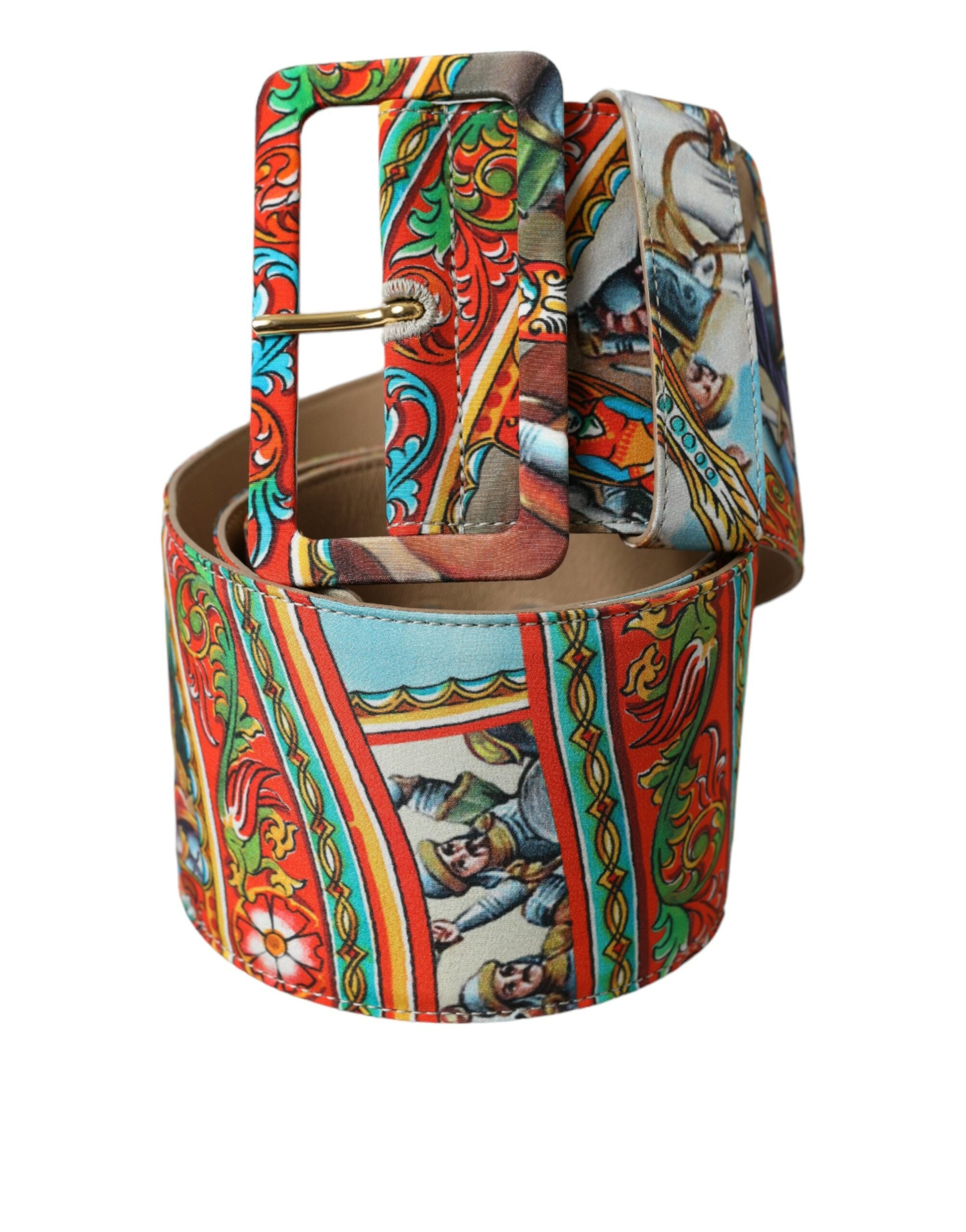 Ceinture élégante en tissu multicolore Dolce & Gabbana