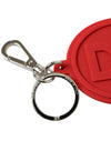 Dolce & Gabbana Elegant Red Trifold Key Holder Case