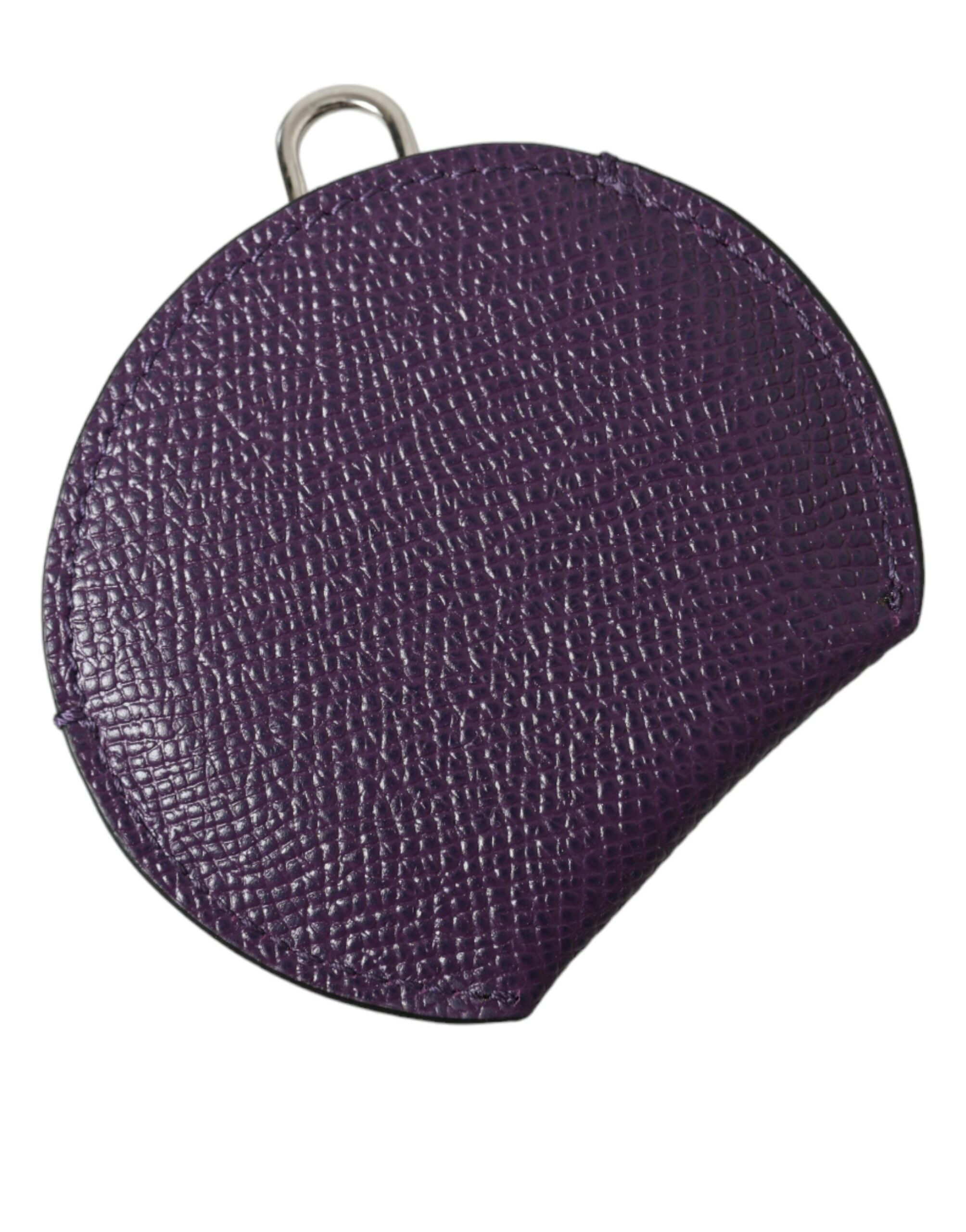 Porte-miroir élégant en cuir violet Dolce & Gabbana