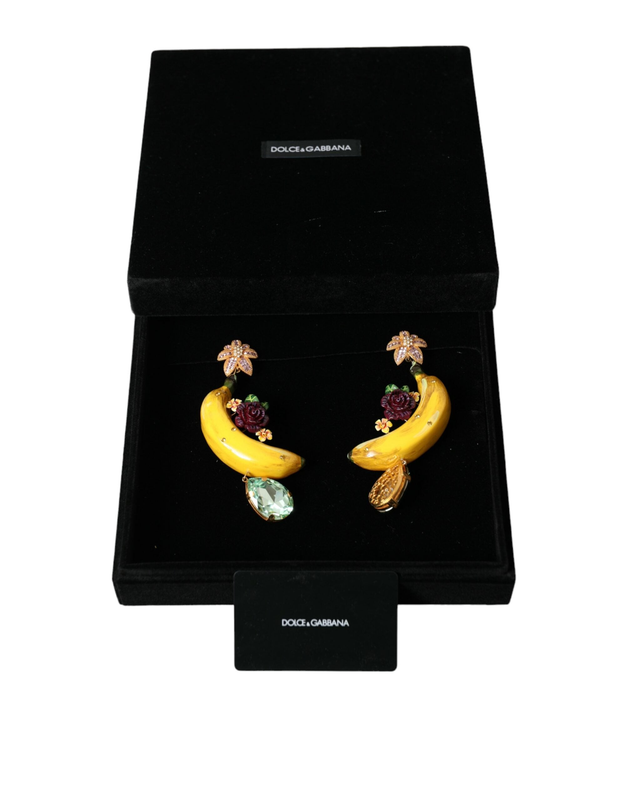 Boucles d'oreilles pendantes à clip Dolce & Gabbana Chic en forme de banane