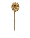 Dolce & Gabbana Elegant Gold-Tone Gemstone Pin Brooch