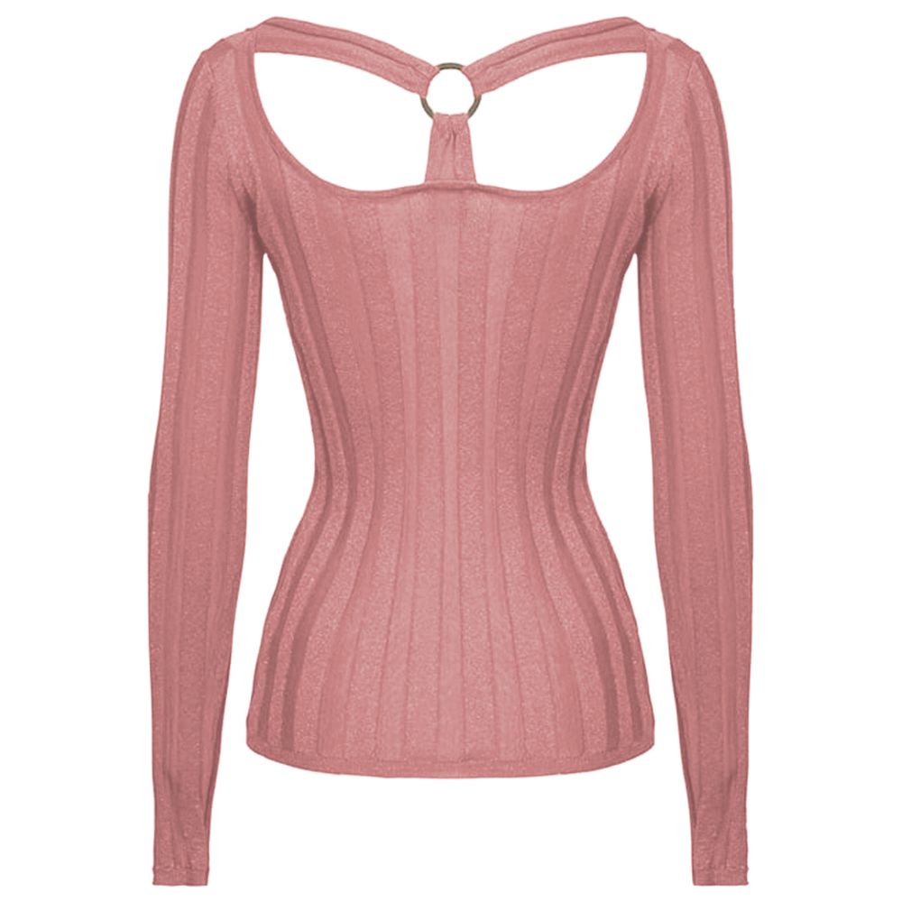 Pull rose en viscose PINKO