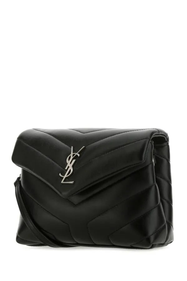 Sac bandoulière Toy Loulou en cuir noir de Saint Laurent