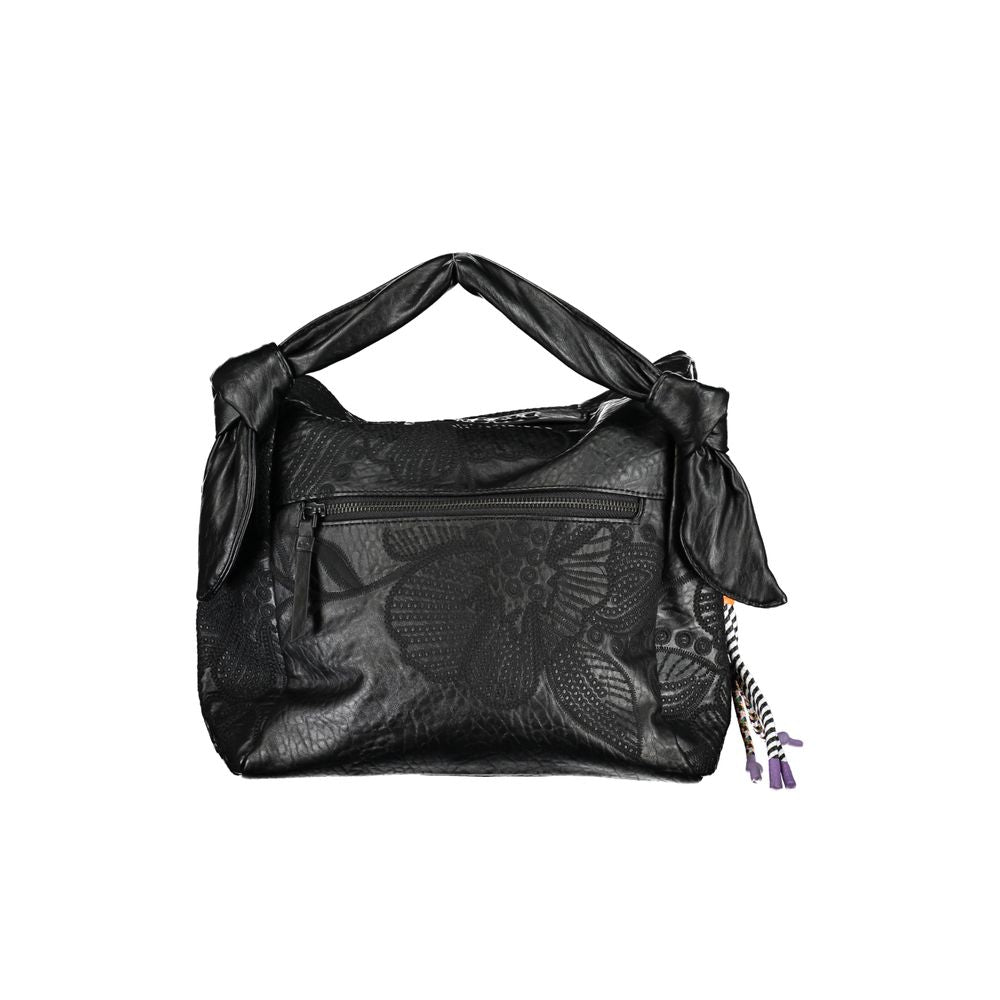 Desigual – Schwarze Handtasche aus Polyethylen