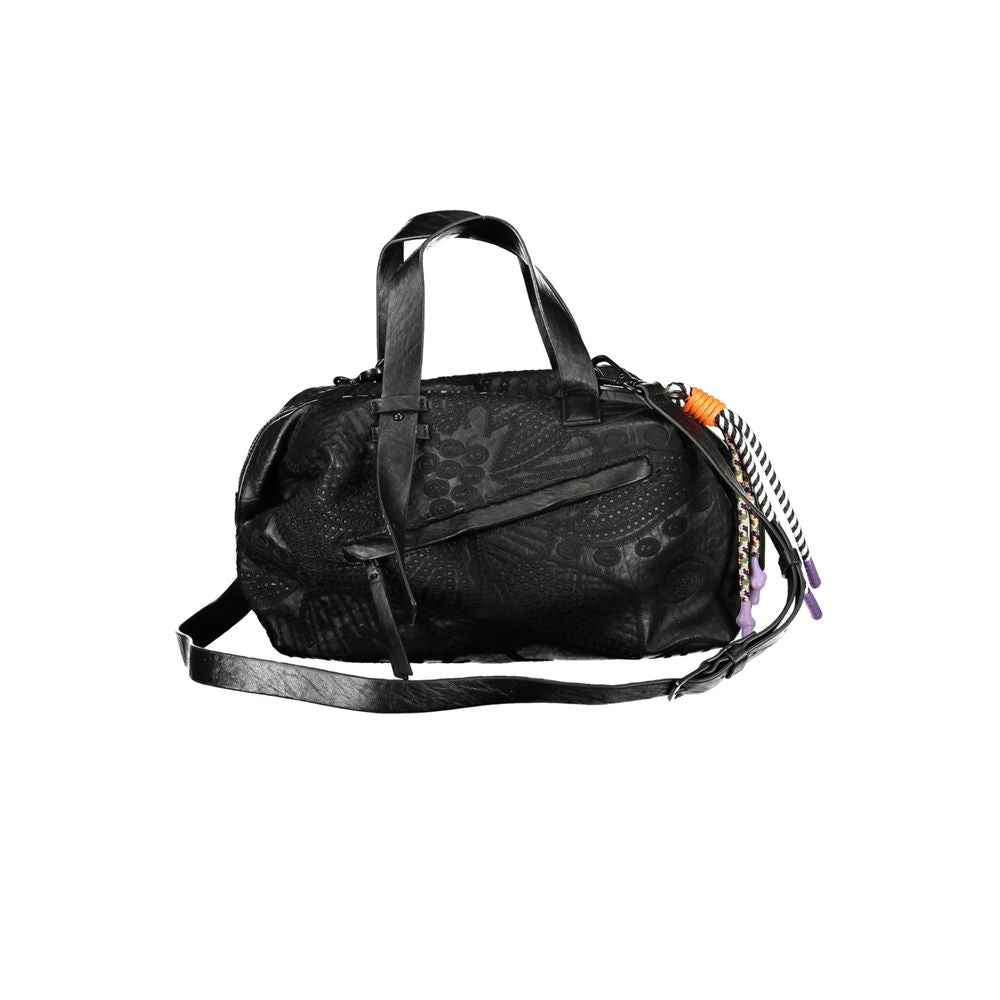 Desigual – Schwarze Handtasche aus Polyethylen