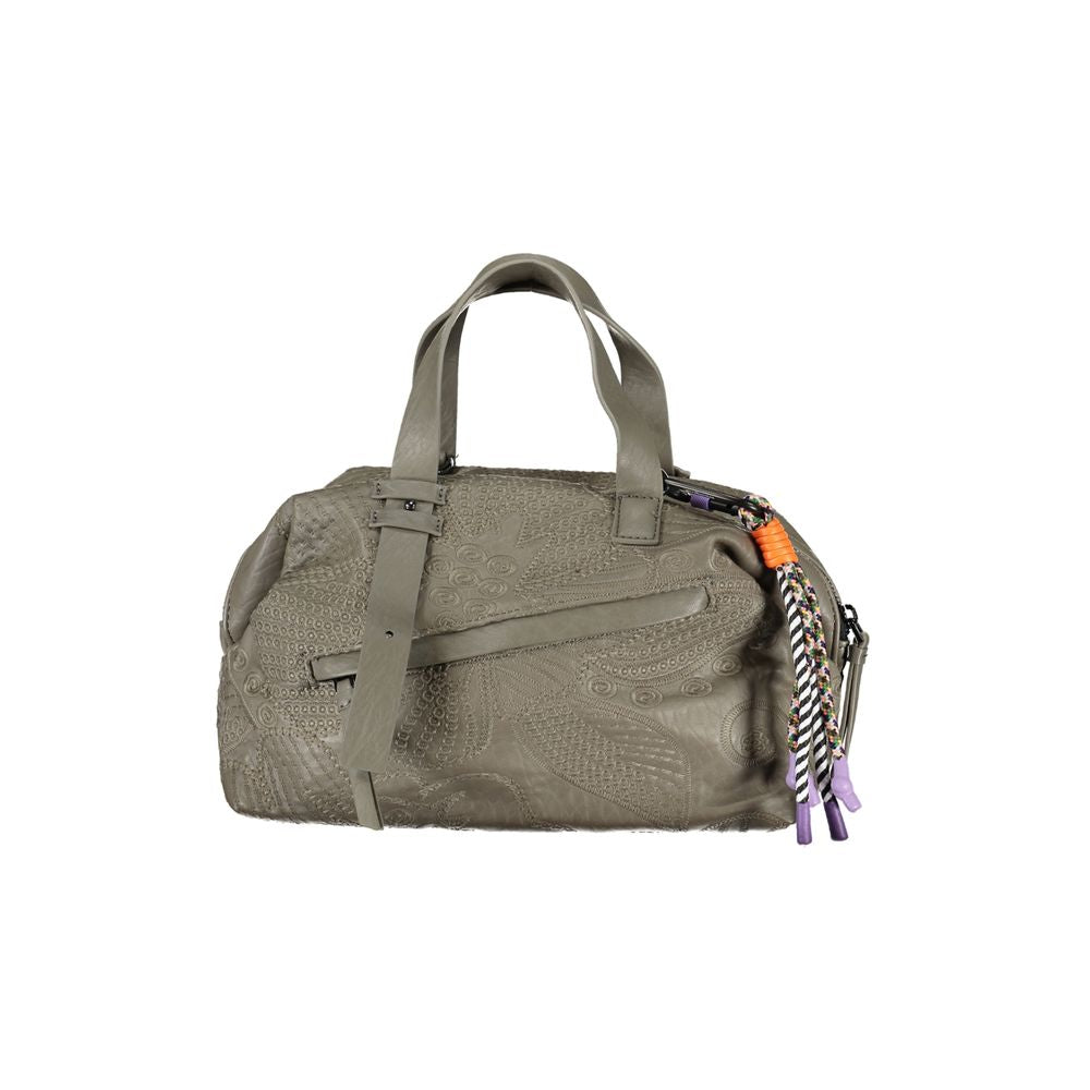 Desigual Grüne Polyethylen-Handtasche