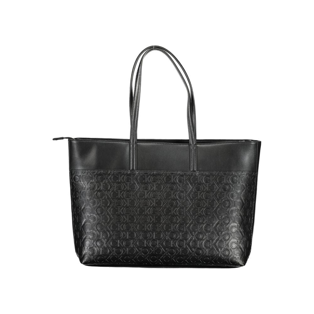 Calvin Klein – Schwarze Polyester-Handtasche