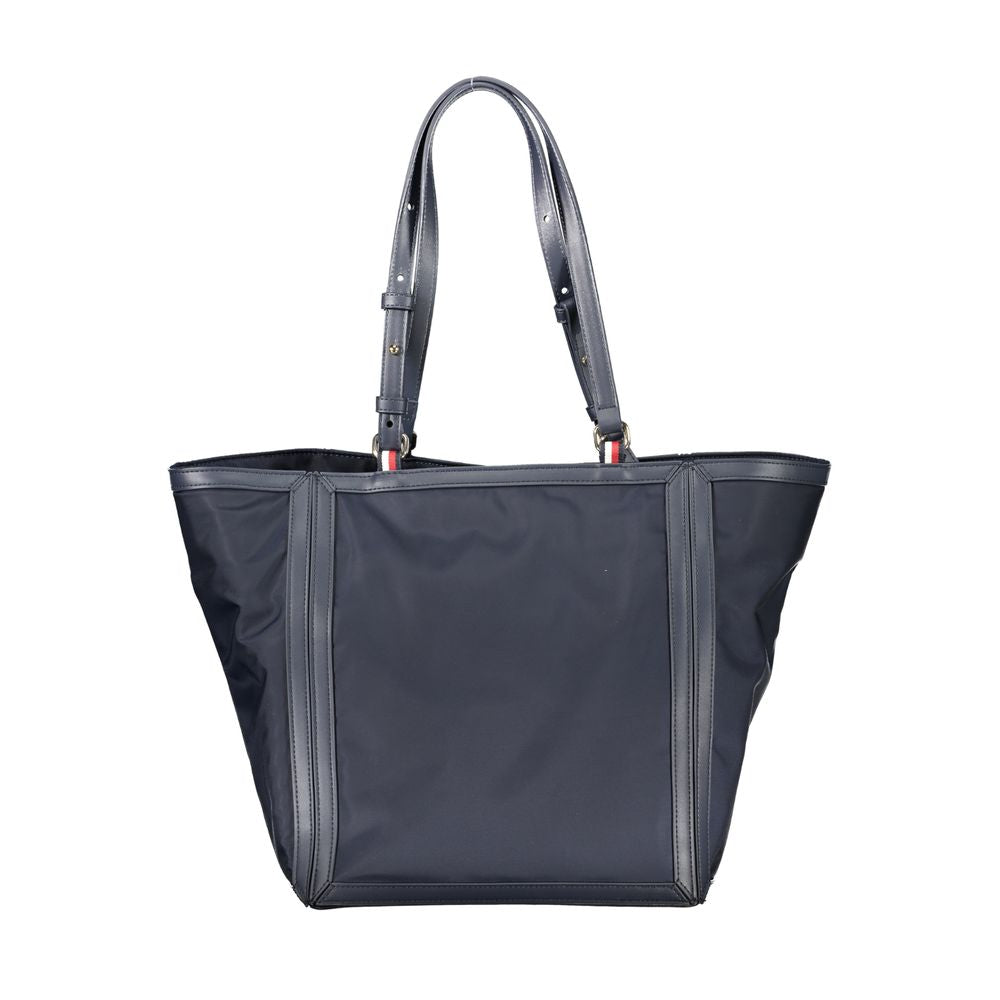 Tommy Hilfiger – Blaue Polyester-Handtasche