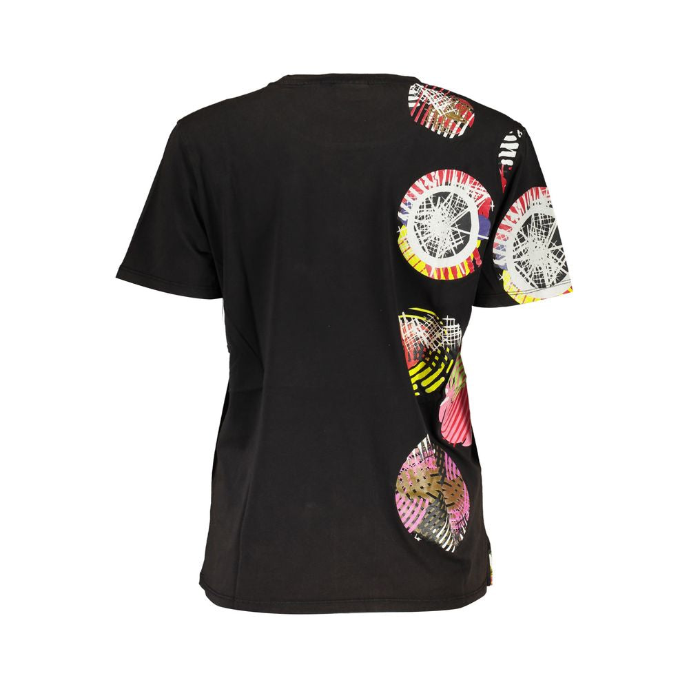 Desigual – Oberteile und T-Shirts aus schwarzer Baumwolle