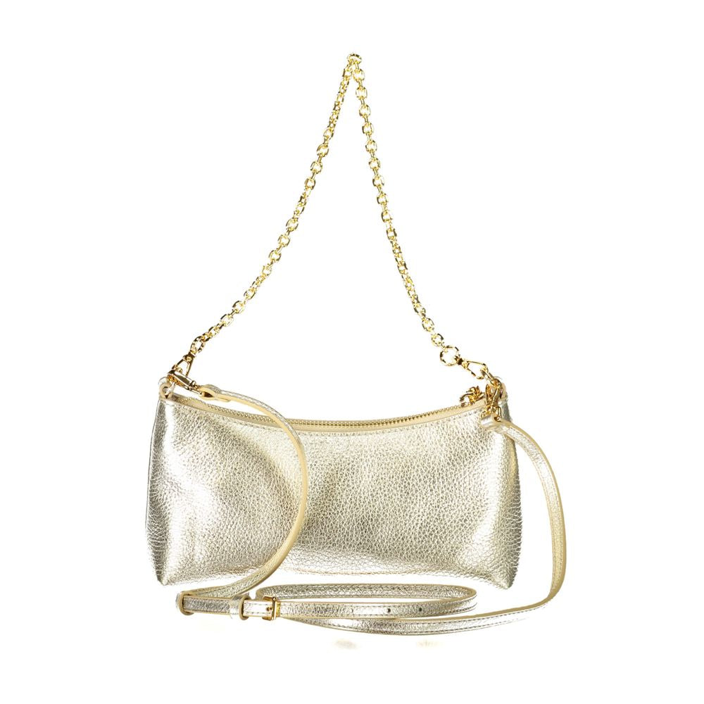 Coccinelle Gold Leather Handbag