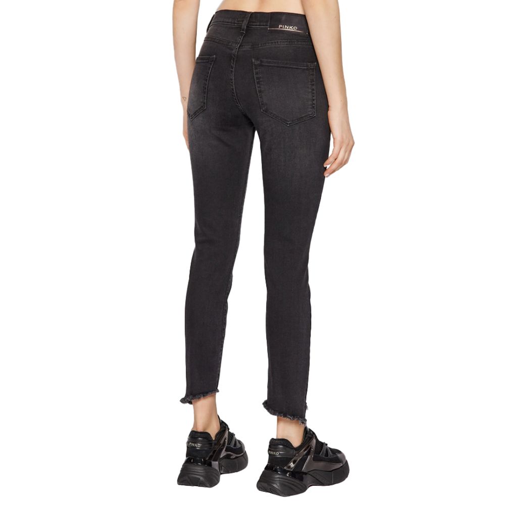 PINKO Schwarze Jeans und Hose aus Baumwolle