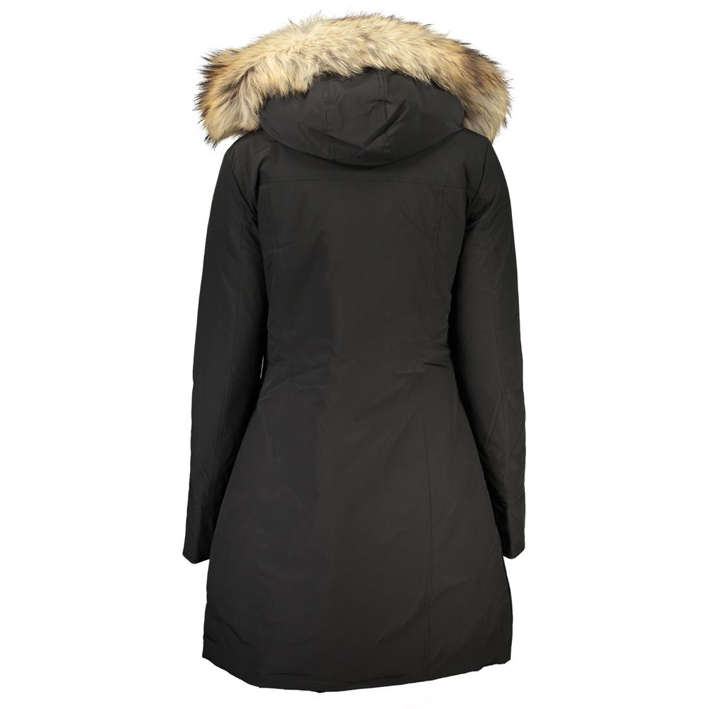 Woolrich Black Cotton Jackets & Coat