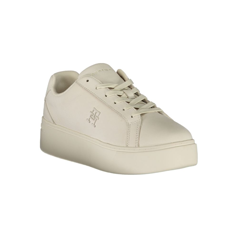 Baskets blanches en polyester Tommy Hilfiger