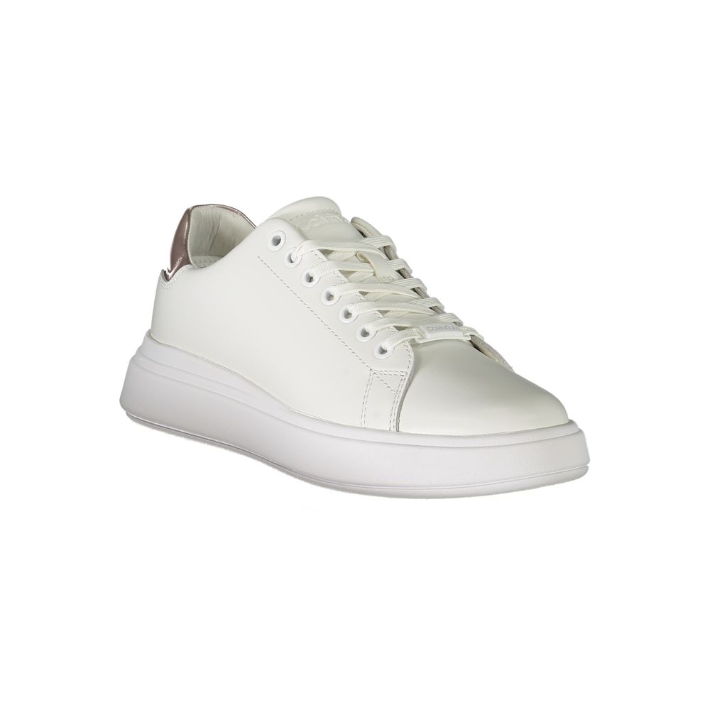 Calvin Klein – Weißer Polyester-Sneaker