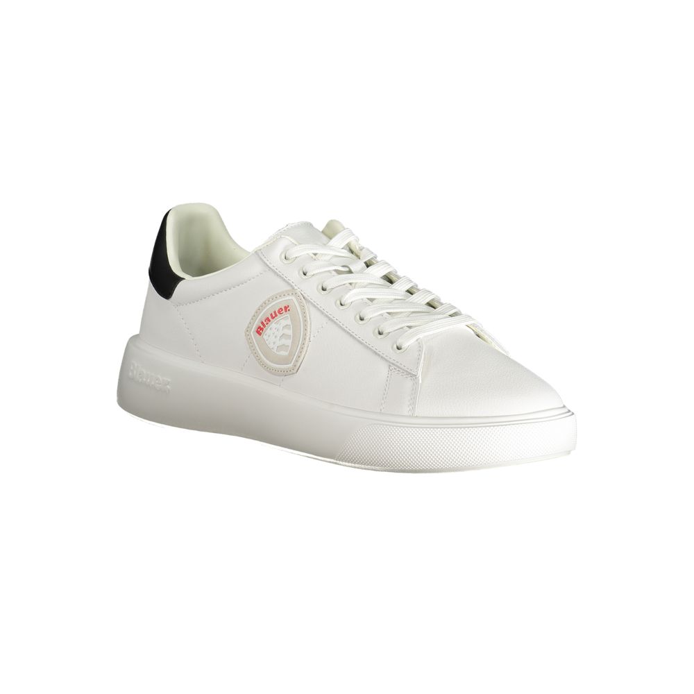 Baskets Blauer en polyester blanc