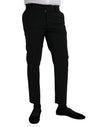 Dolce & Gabbana Black Wool SlimFit Dress Formal Pants