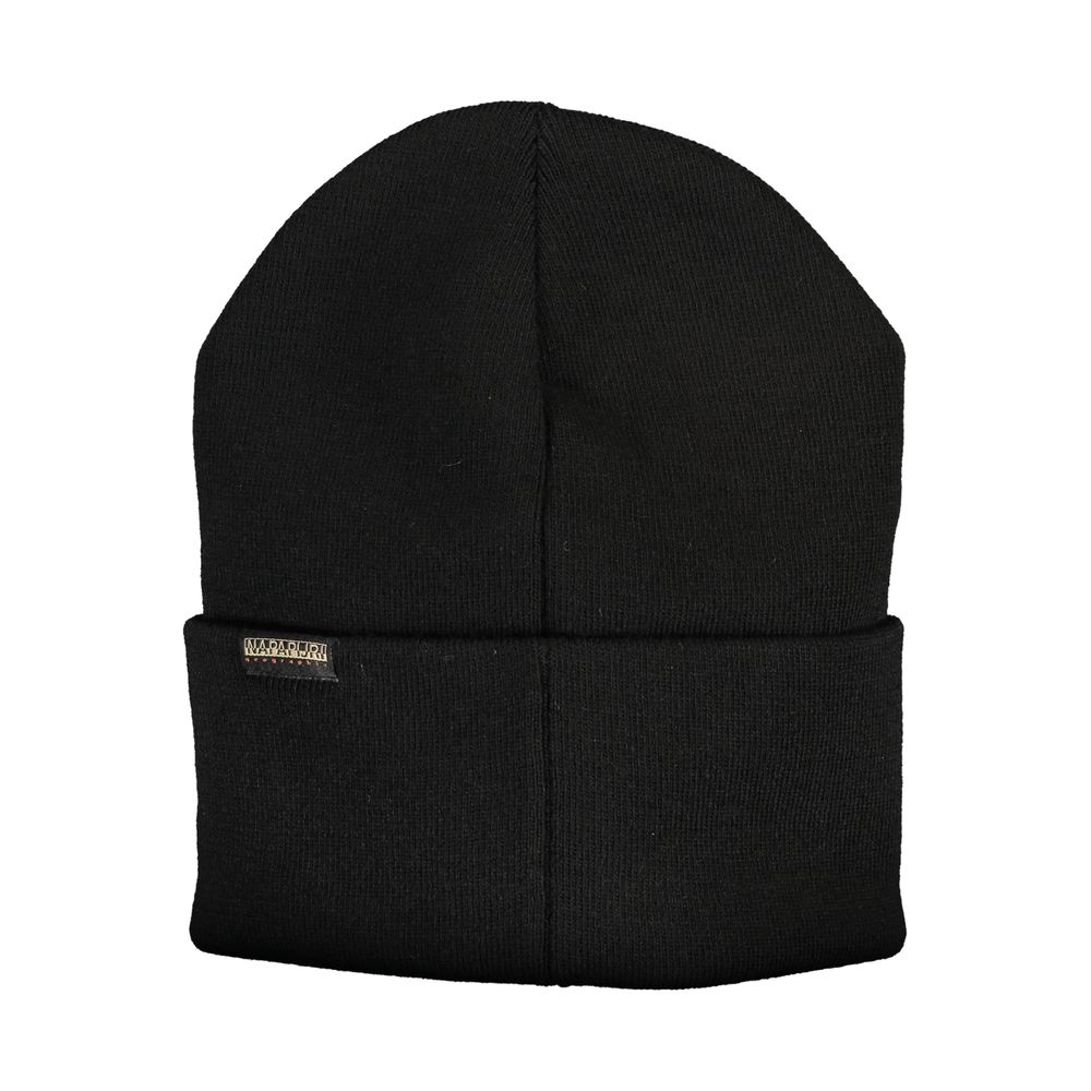 Napapijri Black Acrylic Hats & Cap