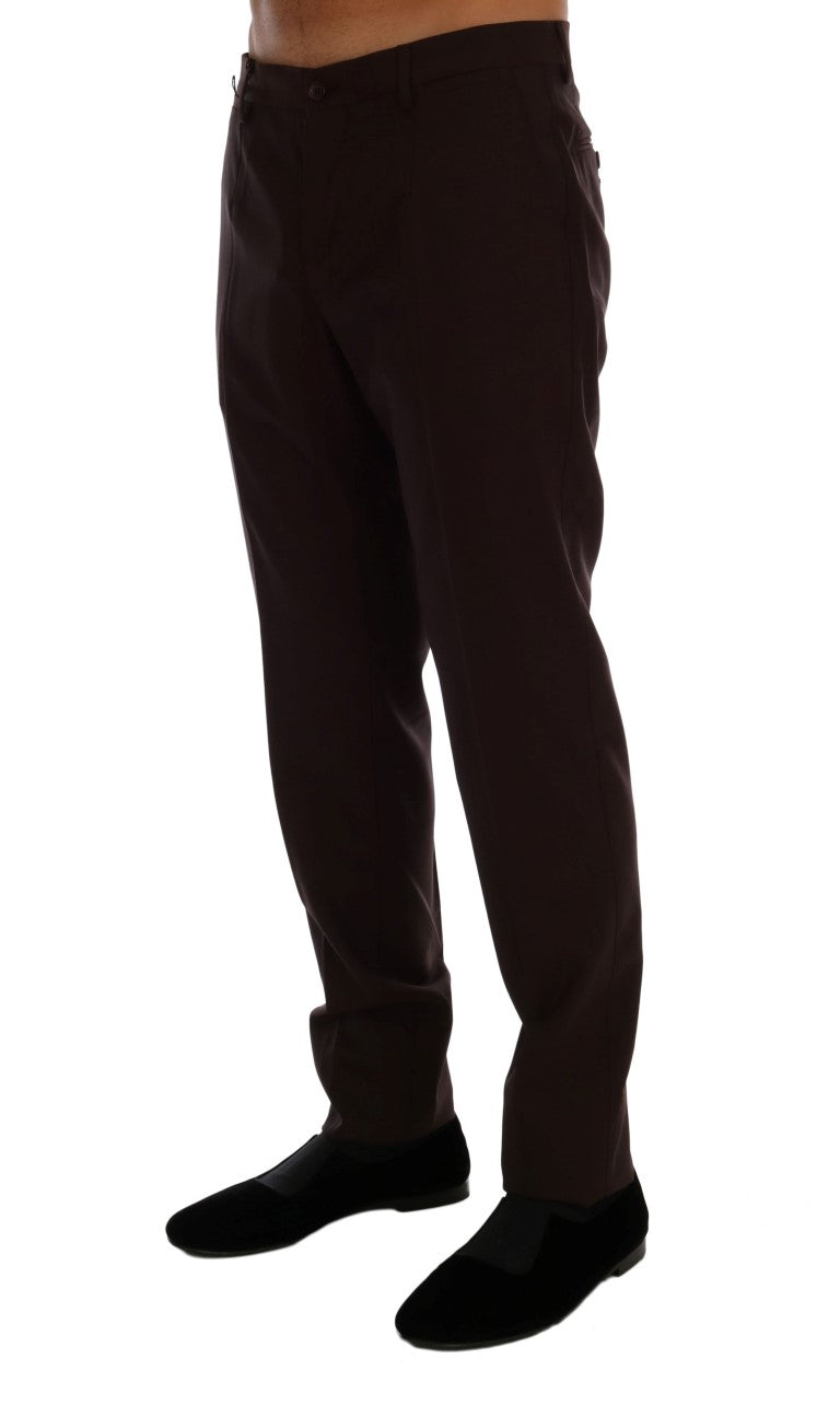 Pantalon habillé slim fit Dolce & Gabbana en violet