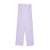 Hinnominate Elegant Purple Straight Crepe Trousers