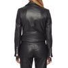 Moschino Couture Chic Asymmetric Leather Biker Jacket