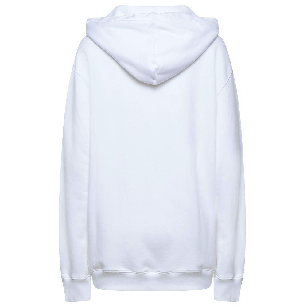 Pull en coton blanc Moschino Couture