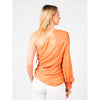 PINKO Schicke, orange laminierte Bluse