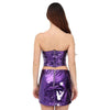 Patrizia Pepe Corset violet scintillant effet mouillé