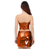 Patrizia Pepe - Haut corset orange scintillant