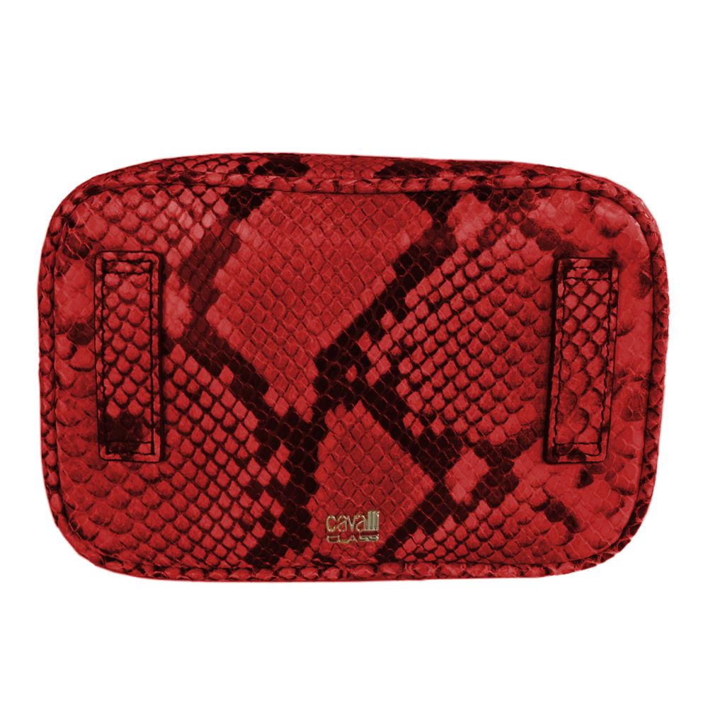 Cavalli Class Chic Clutch aus Kalbsleder mit Python-Print