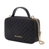 Baldinini Trend Chic Quilted Calfskin Camera Handbag