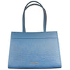 Sac shopping élégant bleu clair avec motif logo Baldinini Trend