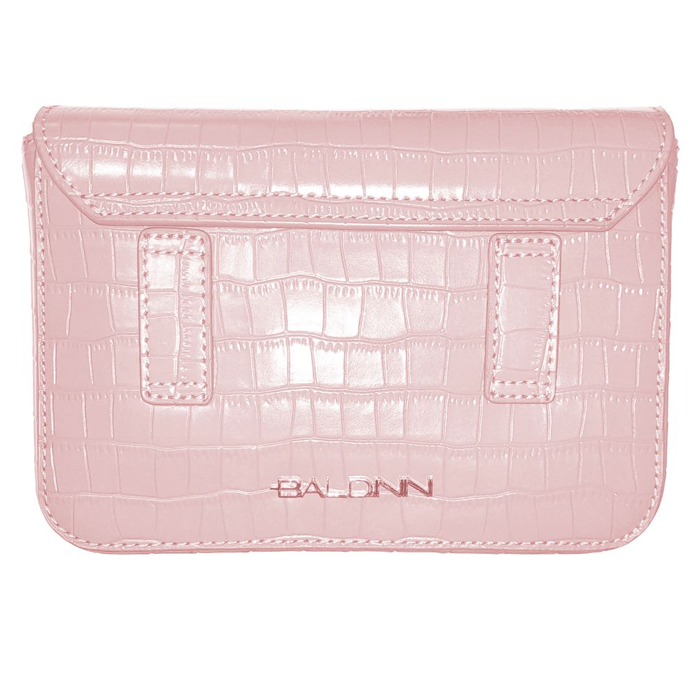 Baldinini Trend Chic Clutch aus Kalbsleder mit Python-Print