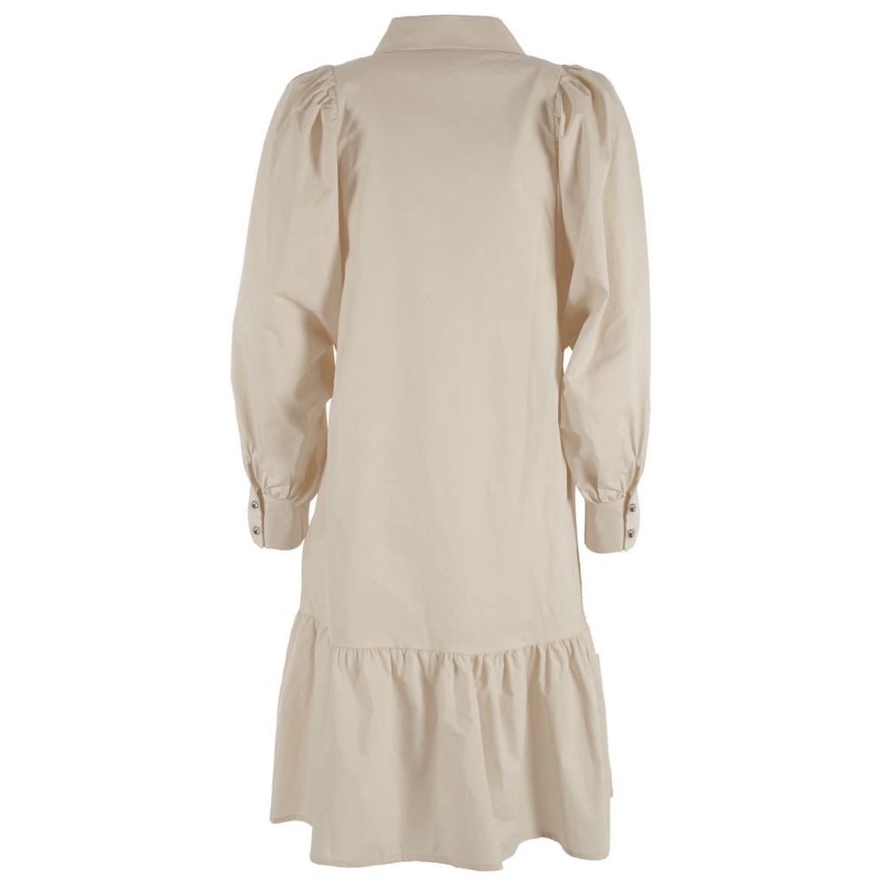 Robe en coton beige pour femme Yes Zee