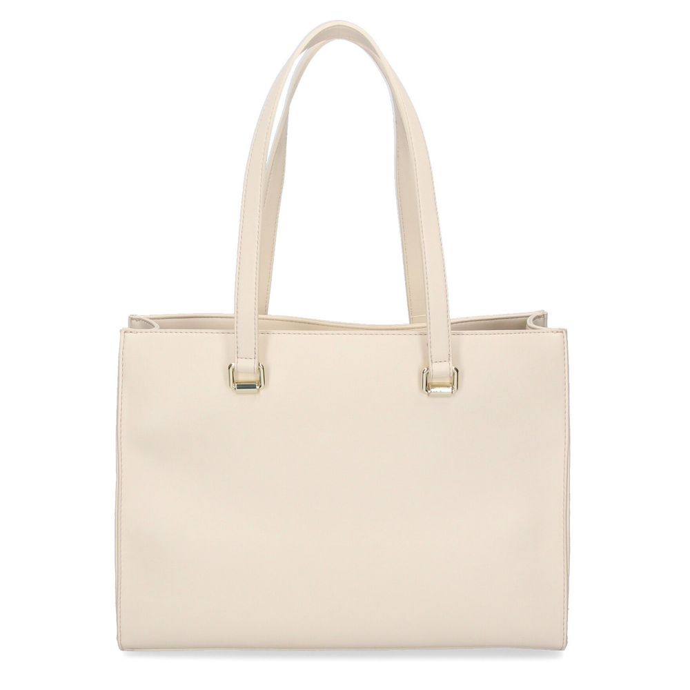 Sac cabas chic en similicuir blanc Love Moschino