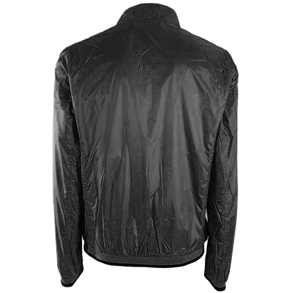 Veste en nylon noir élégante pour homme Yes Zee