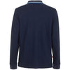 Fred Mello Chic Blue Cotton Long-Sleeved Polo