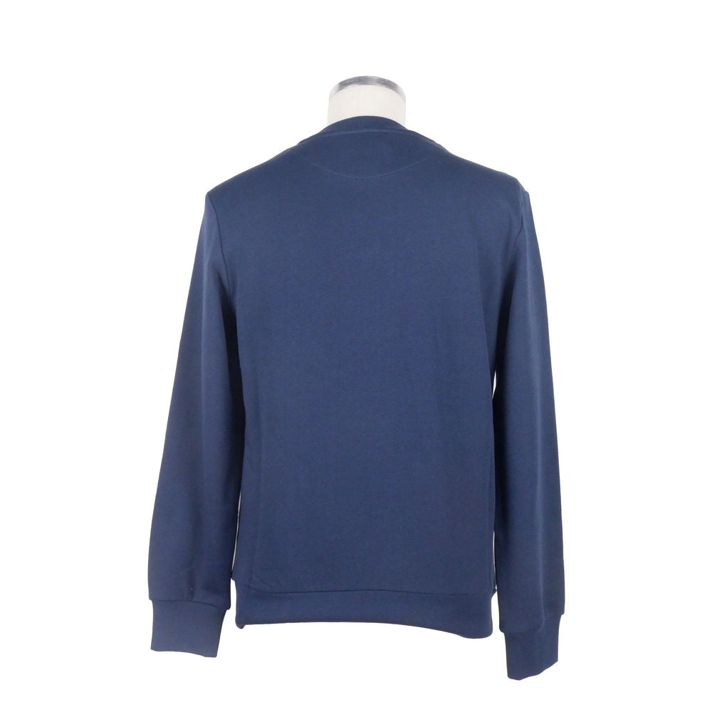 Bikkembergs blauer Herrenpullover aus Baumwolle