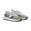 Philippe Model Chic Army Sneakers aus Stoff mit Wildlederbesatz