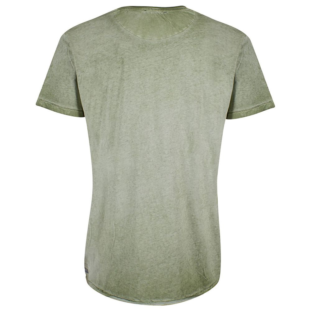 Yes Zee Green Cotton Men T-Shirt