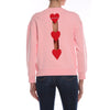 Pull en coton rose Love Moschino pour femme