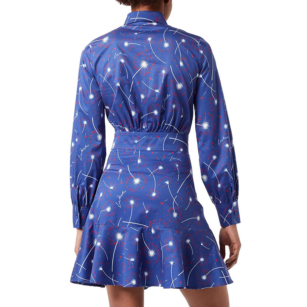 Love Moschino Blue Cotton Women Dress