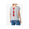 T-shirt en coton avec logo cœur brodé Love Moschino Chic