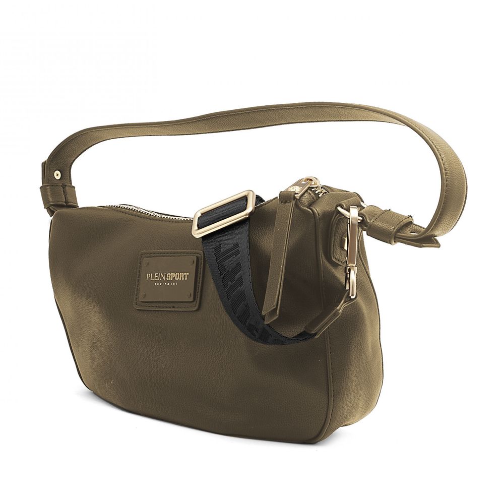 Sac à bandoulière en polyéthylène vert Plein Sport pour femme