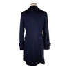 Made in Italy Blue Wool Women Coat