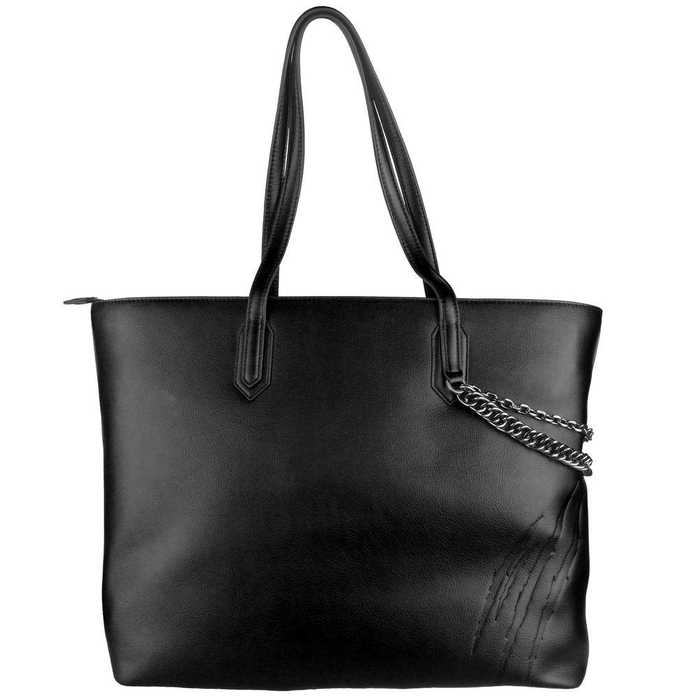 Sac à bandoulière en polyéthylène noir Plein Sport pour femme